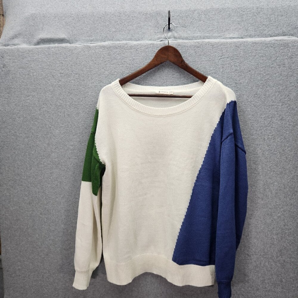 Colorblock Sweater Womens XL By Oufeiya‎